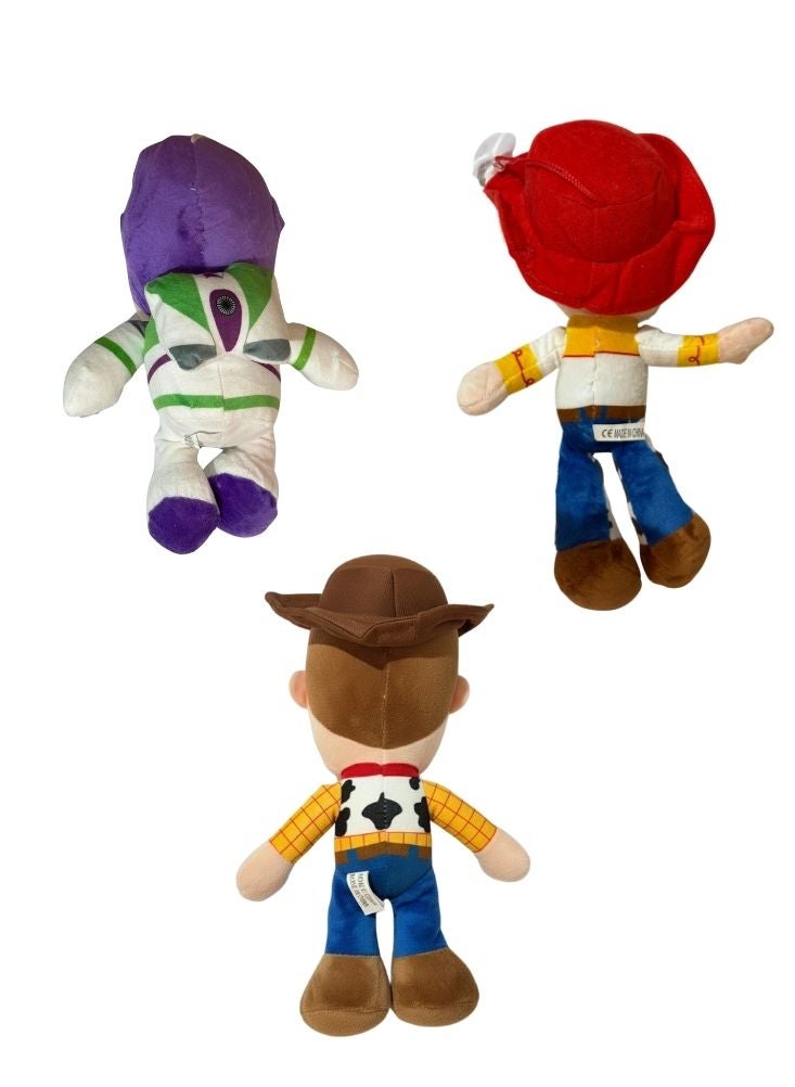 بريميم مجموعة ألعاب جيسي ووودي وباز القطيفة من فيلم حكاية لعبة - شخصيات كرتونية محشوة ناعمة - Image 2